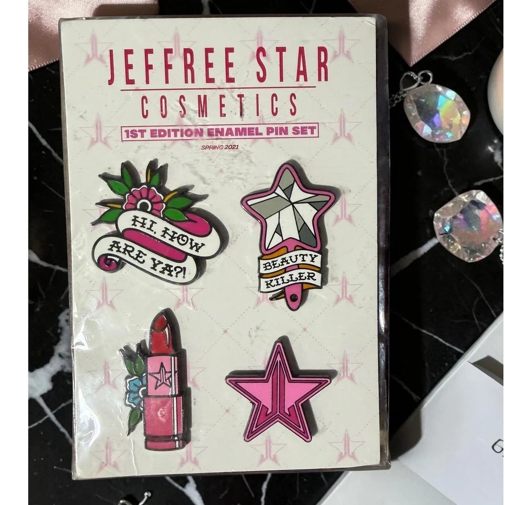 Jeffree Star Cosmetics - 1st Edition Enamel Pins - Spring 2021 Limited - NEW